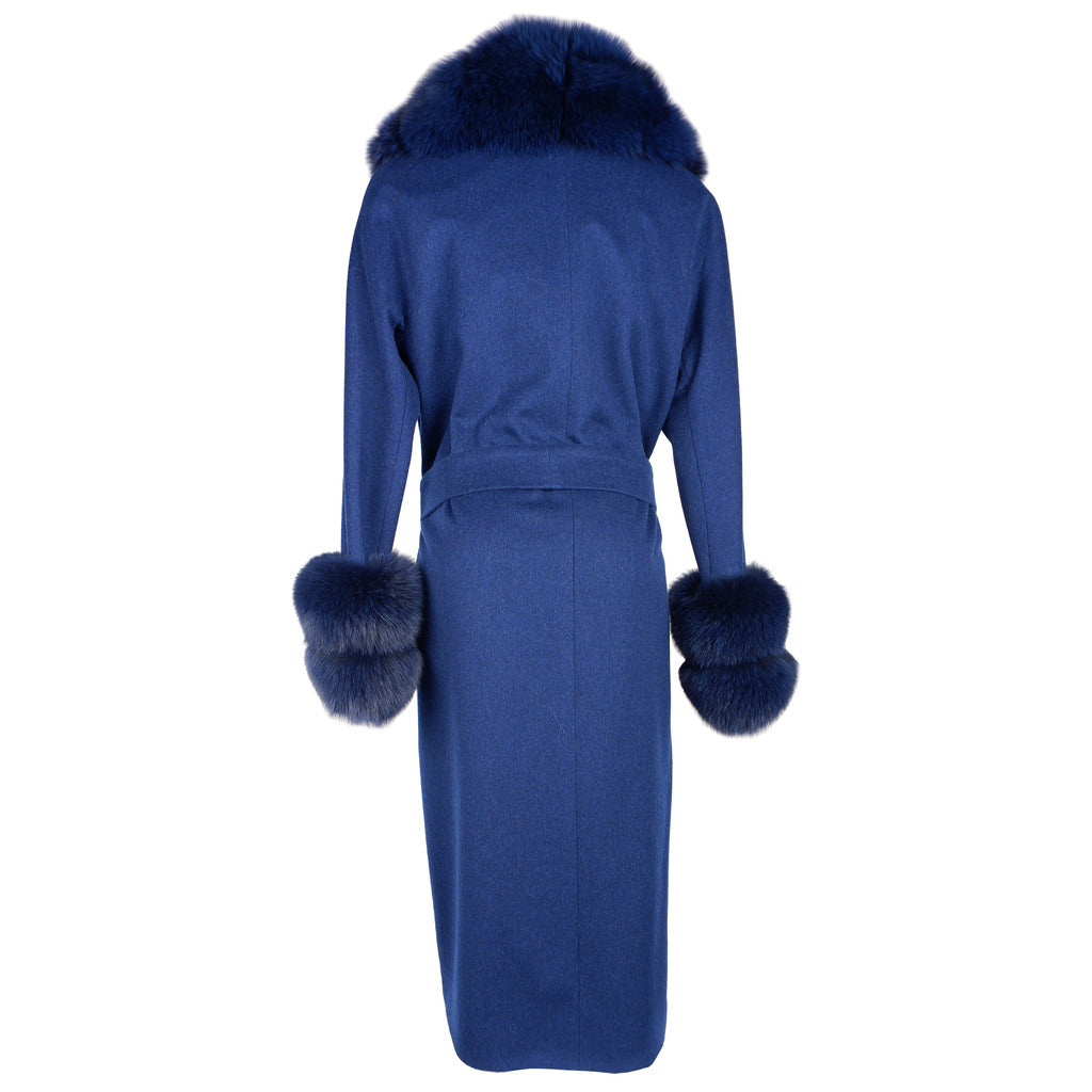 loro piana tessuto - cappotto pelliccia